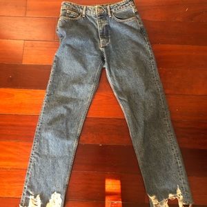 Wide leg denim